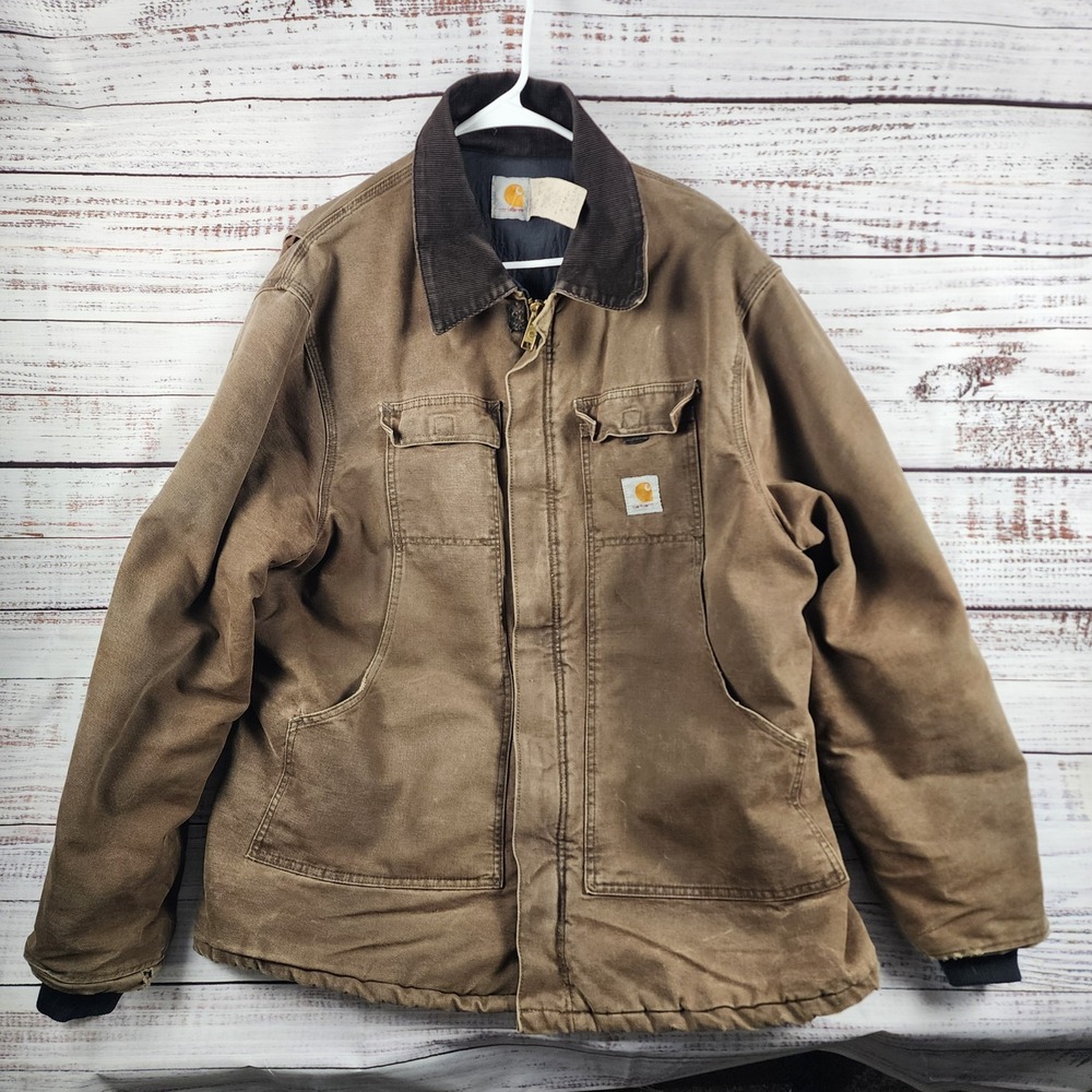 Carhartt C26CHT Arctic Traditional Coat XL Regular Brown Vintage USA Made - Picture 2 of 10